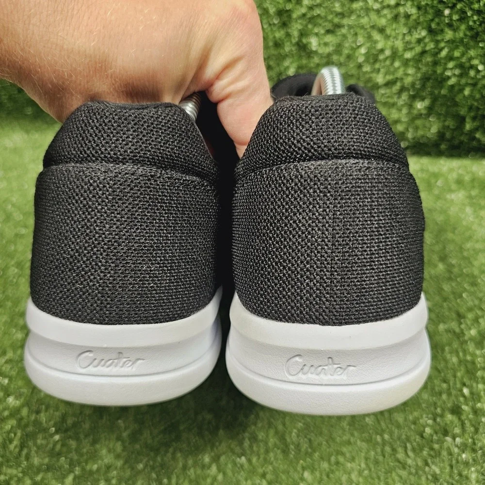 Travis Mathew Cuater The Daily  Black Knit Athletic Comfort Sneakers Mens 10